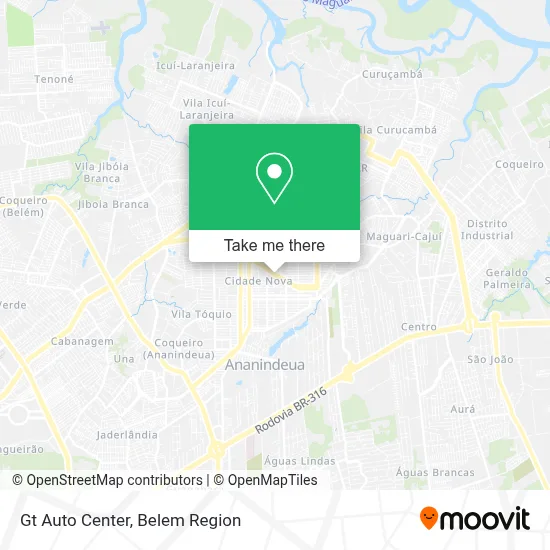 Gt Auto Center map