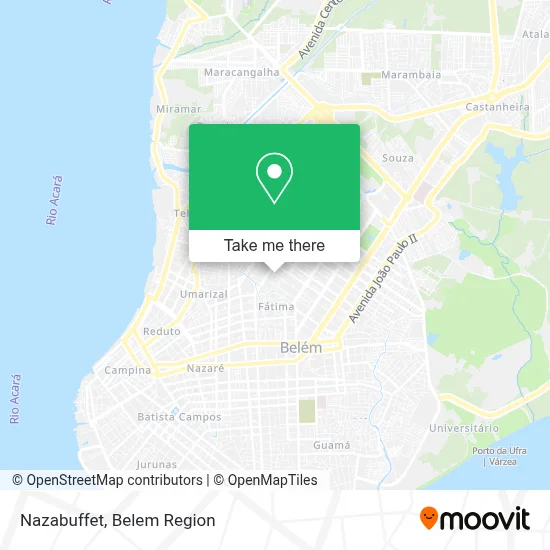 Nazabuffet map
