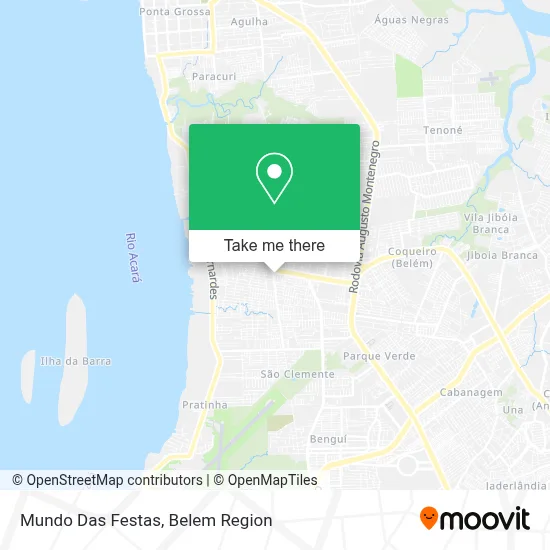 Mundo Das Festas map
