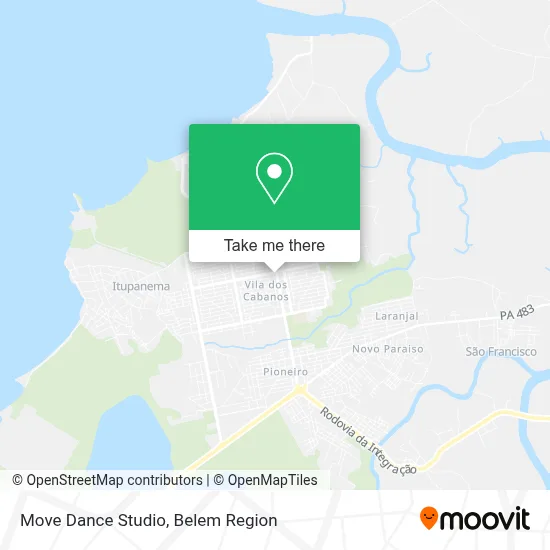 Move Dance Studio map