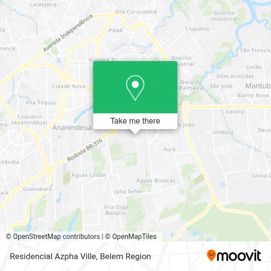 Residencial Azpha Ville map