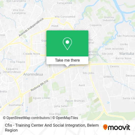 Cfis - Training Center And Social Integration map