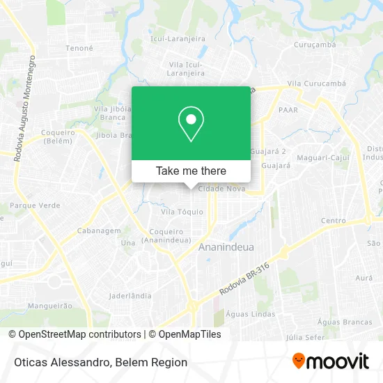 Oticas Alessandro map