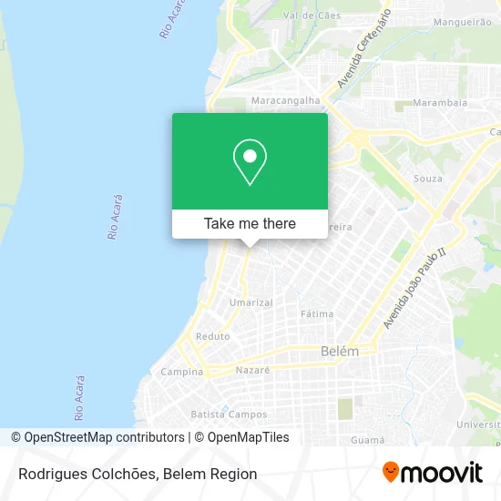 Rodrigues Colchões map