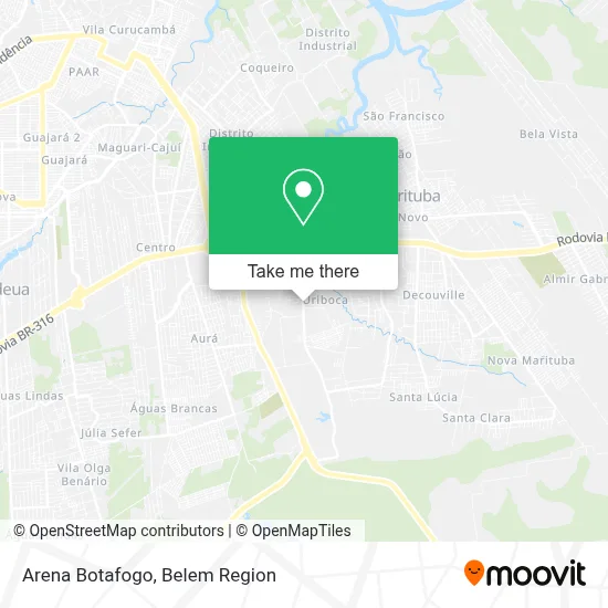 Arena Botafogo map
