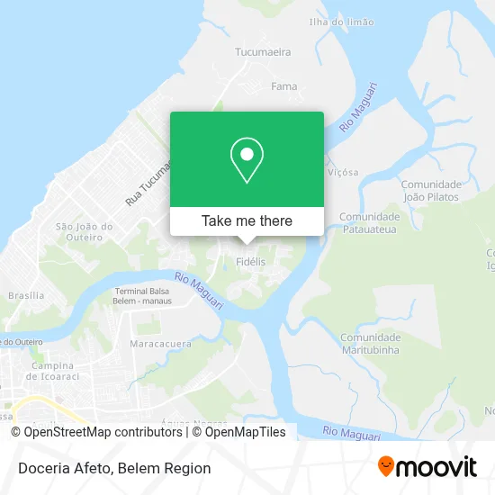 Doceria Afeto map