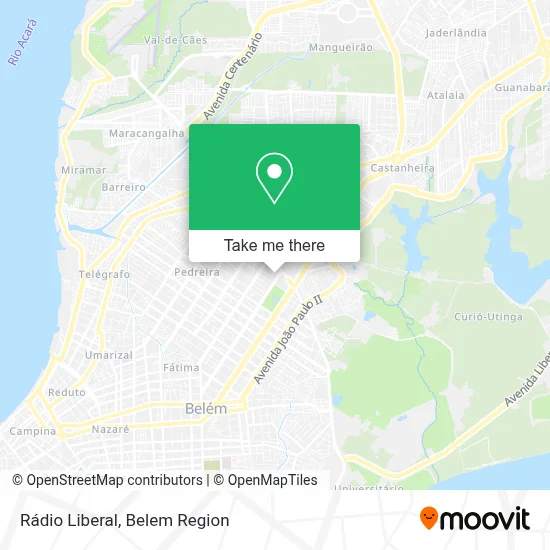 Rádio Liberal map