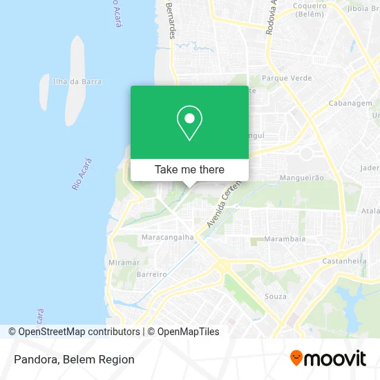 Pandora map