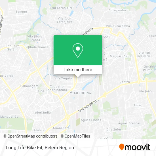 Long Life Bike Fit map