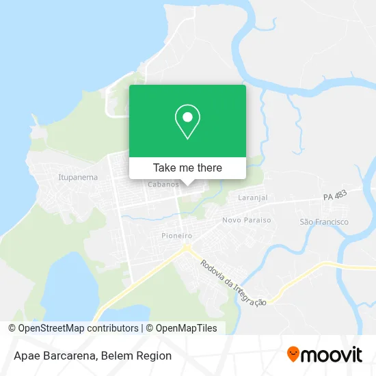 Apae Barcarena map