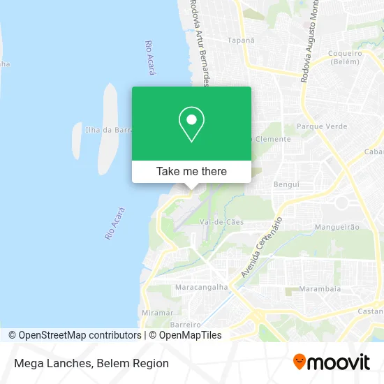 Mega Lanches map