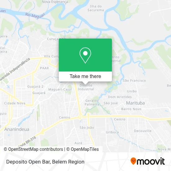 Deposito Open Bar map