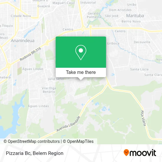 Pizzaria Bc map