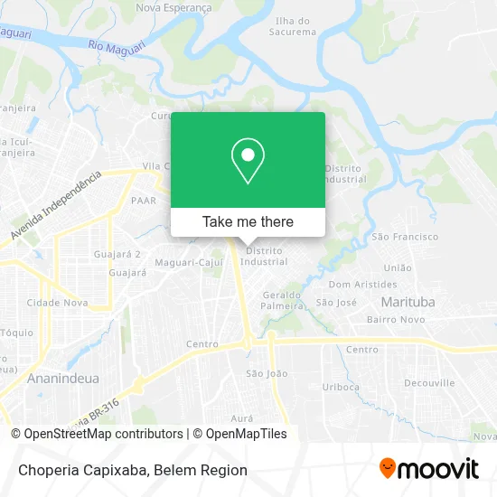 Choperia Capixaba map