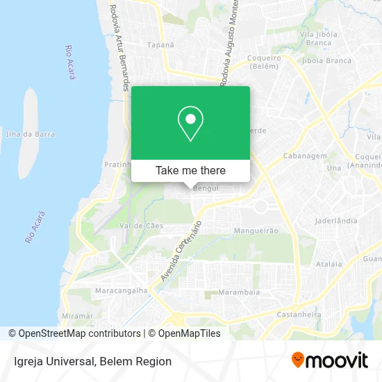 Igreja Universal map