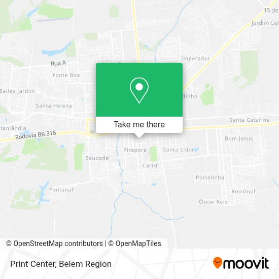 Print Center map