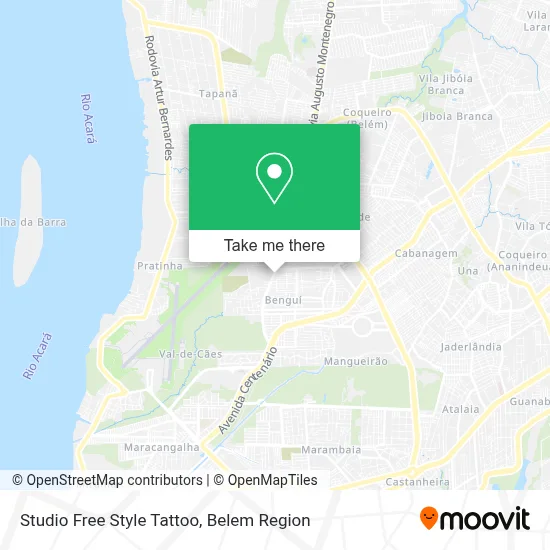 Studio Free Style Tattoo map