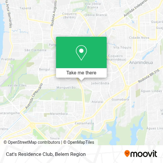 Cat's Residence Club map