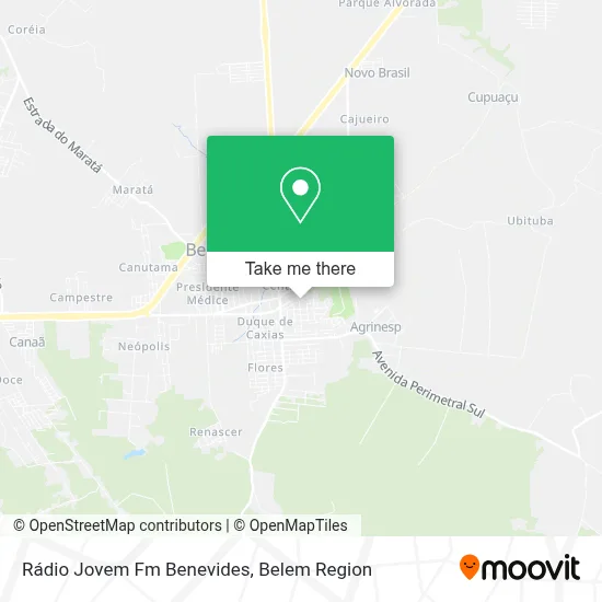 Rádio Jovem Fm Benevides map