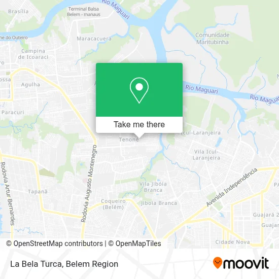 La Bela Turca map