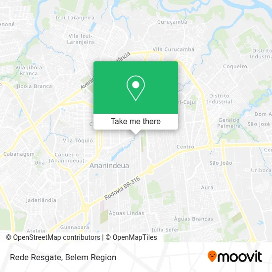 Rede Resgate map