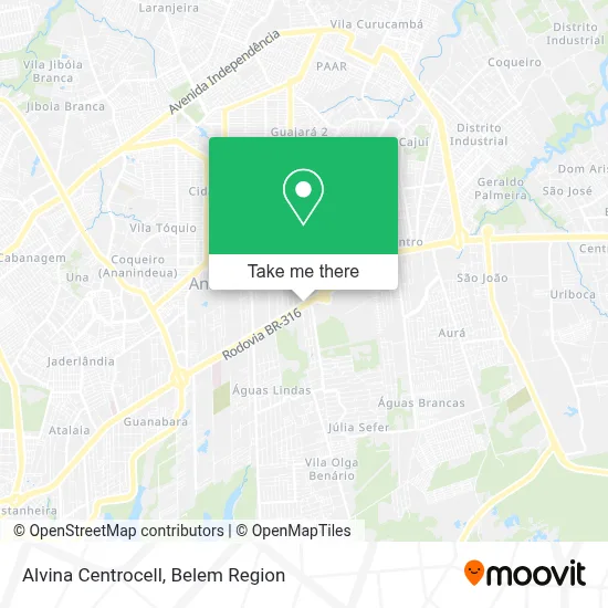 Alvina Centrocell map