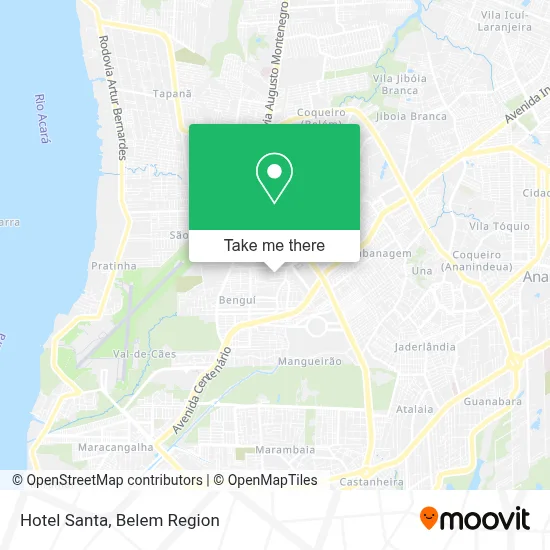 Hotel Santa map