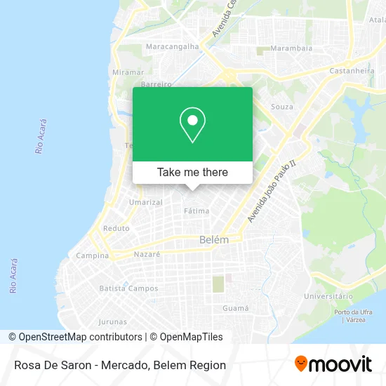Rosa De Saron - Mercado map