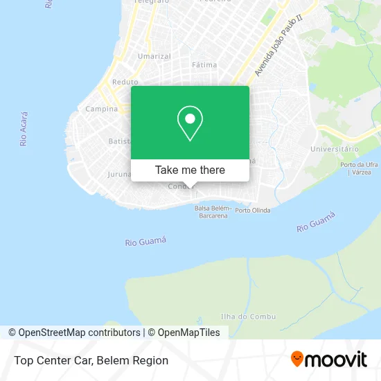 Top Center Car map