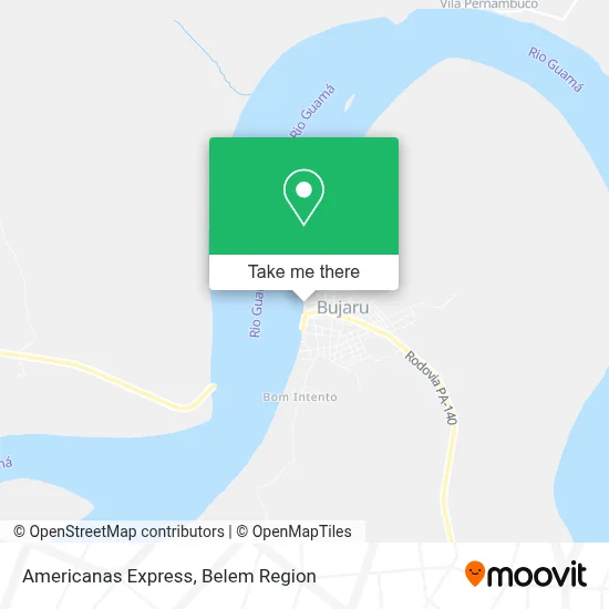 Americanas Express map