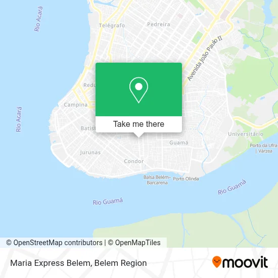 Maria Express Belem map