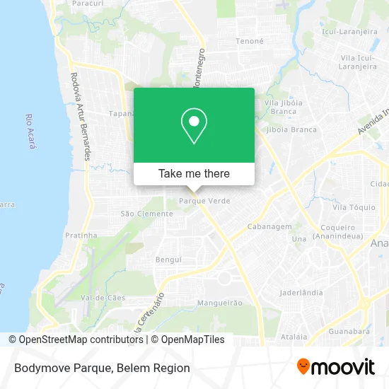 Bodymove Parque map