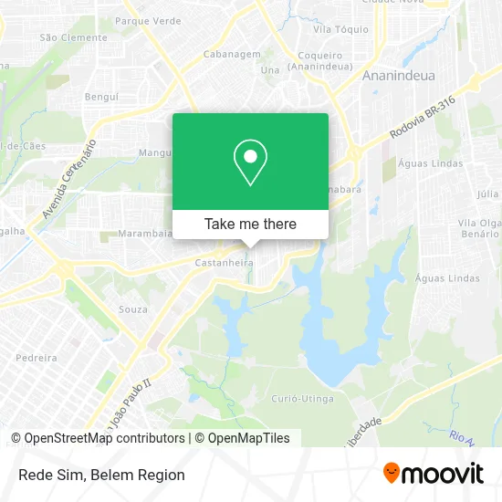 Rede Sim map