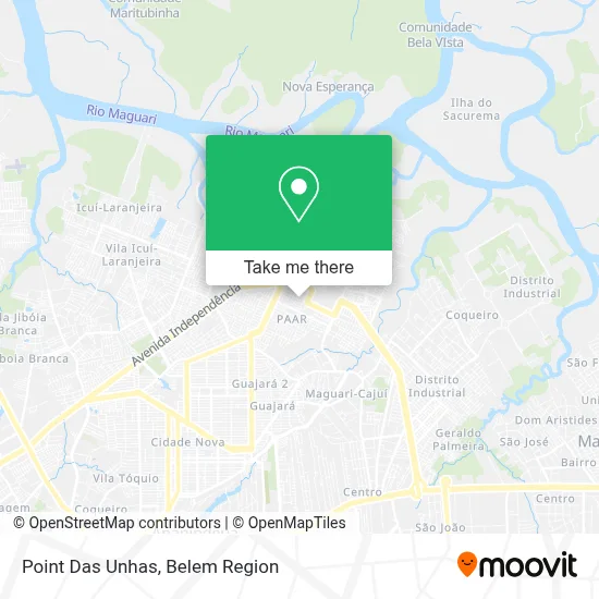 Point Das Unhas map