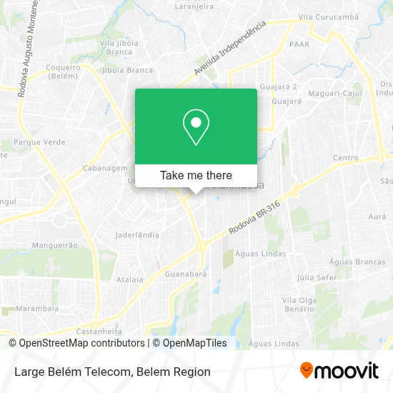 Large Belém Telecom map