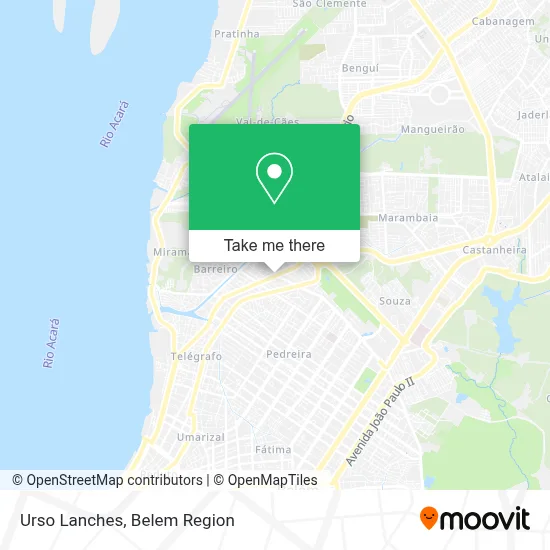 Urso Lanches map