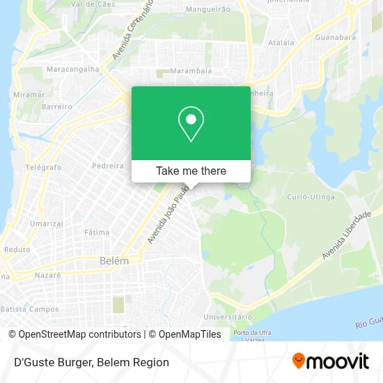 D'Guste Burger map
