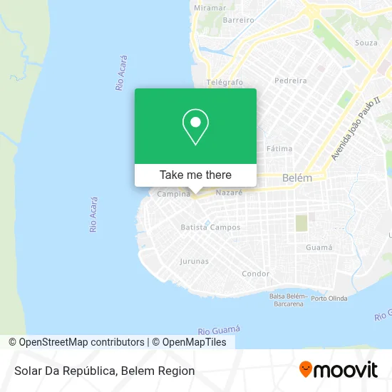 Solar Da República map