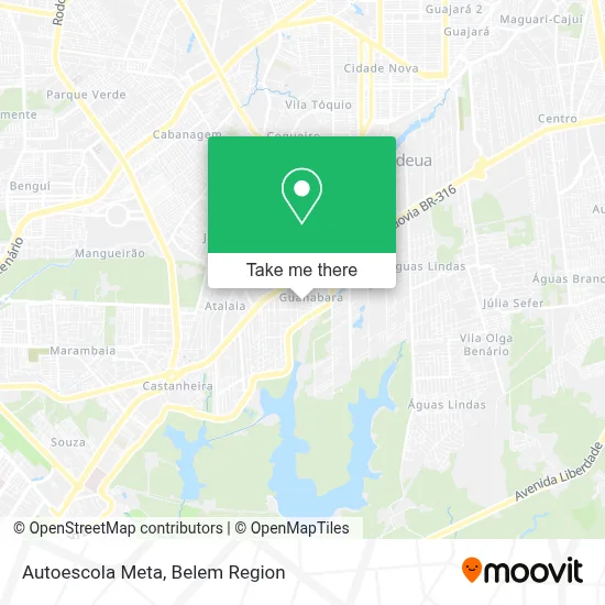 Autoescola Meta map