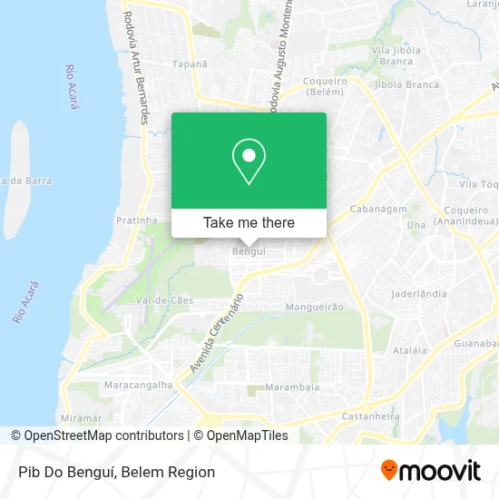 Pib Do Benguí map