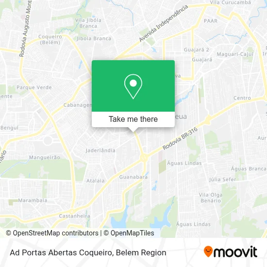Ad Portas Abertas Coqueiro map