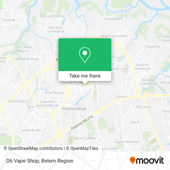 Db Vape Shop map