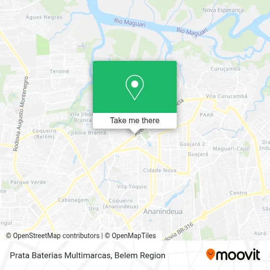 Prata Baterias Multimarcas map