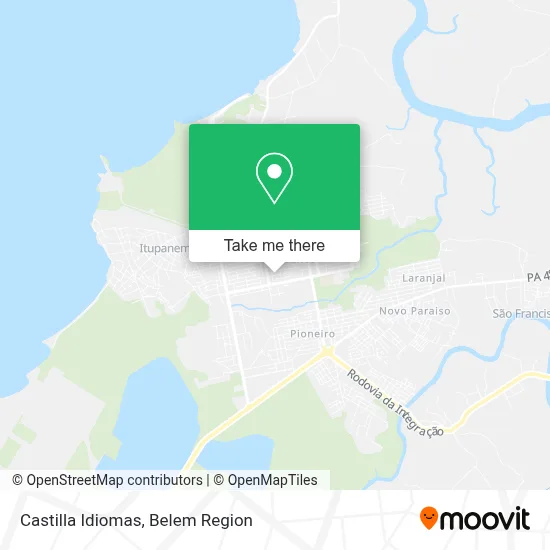 Castilla Idiomas map