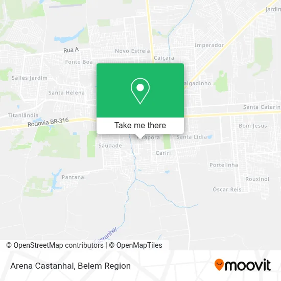 Arena Castanhal map