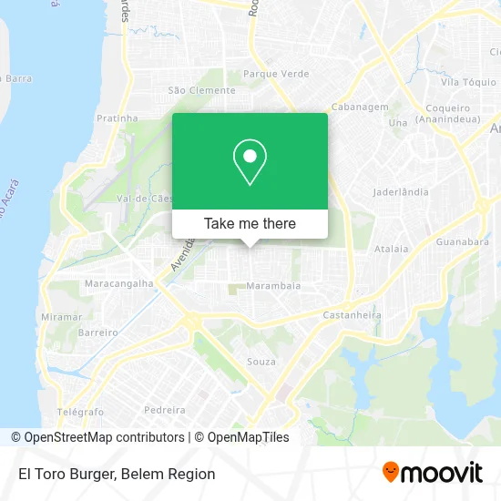 El Toro Burger map