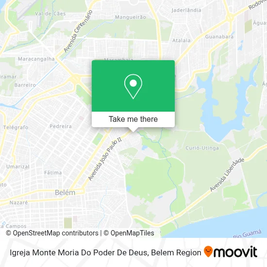 Igreja Monte Moria Do Poder De Deus map