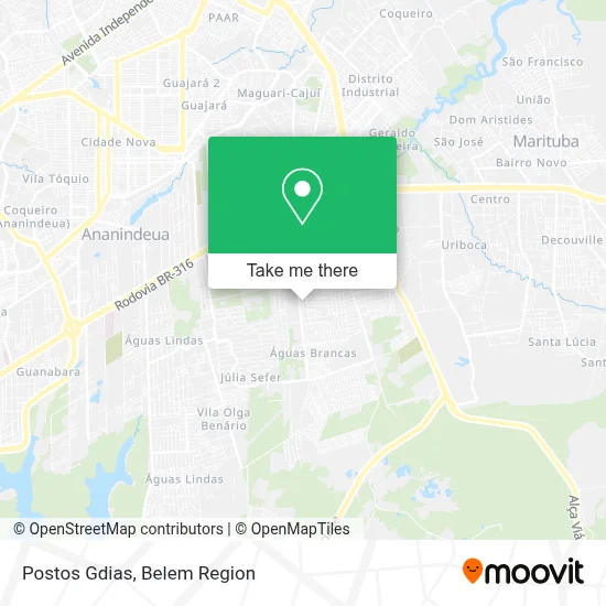 Postos Gdias map