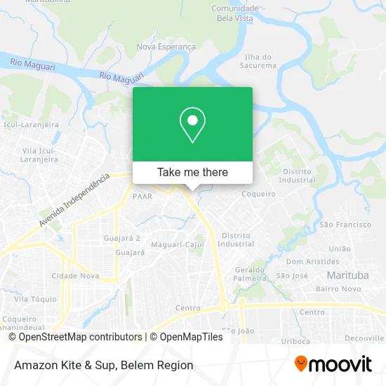 Amazon Kite & Sup map