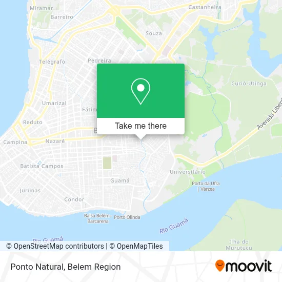 Ponto Natural map